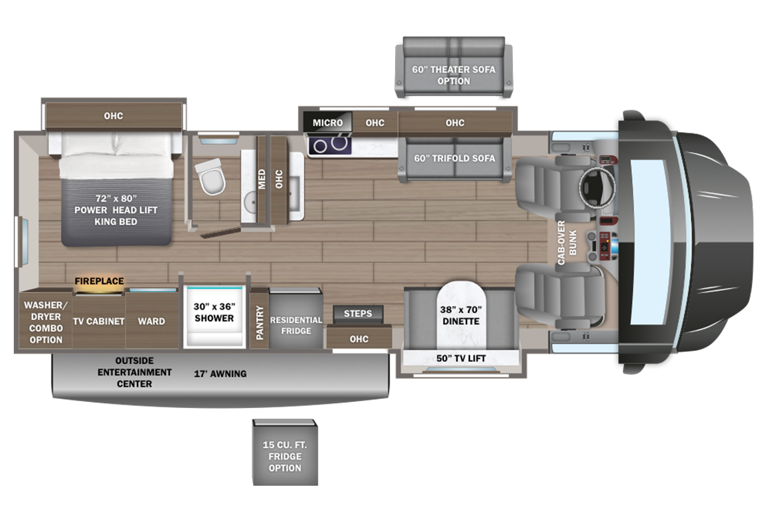 2024 Entegra Accolade Xt 35L Floorplan Image